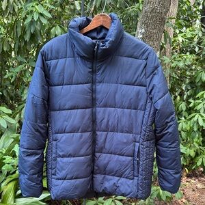 Old Navy Women's Dark Blue Puffer Jacket
